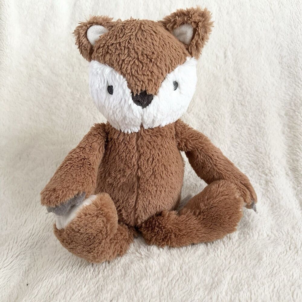 Snow Day Kids Brown Fox Plush 15” Stuffed Animal Touch Hands And Feet